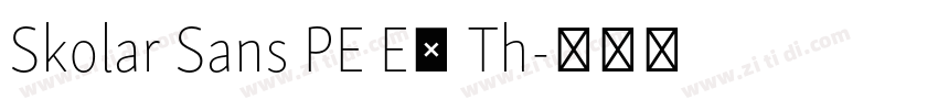 Skolar Sans PE Ex Th字体转换 Skolar Sans PE Ex Th字体转换